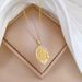 【 】 Lotus Portrait Light Luxury Charm Gorgeous Full Diamond Necklace Women's Versatile Clavicle Titanium Steel Chain_ipsvogv.com