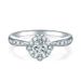 Mosang Stone Ring Proposal Ring, Like Stars, Pure Silver, Female Brilliant Star River, Unique and Fashionable Design_ipsvogv.com
