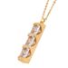 Fashion new personalized two-color zircon titanium steel women necklace earrings two-piece set gift wedding_ipsvogv.com
