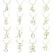 Pendant Necklaces Personalized CZ A-Z Alphabet Necklace Jewelry Gold Plated Initial Letter Cursive Old English_ipsvogv.com