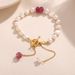 Baroque Natural Stone Freshwater Pearl Bracelet, Women's Niche Temperament, Exquisite Gold Electroplating Bracelet_ipsvogv.com