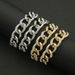 Ins Wind Alloy Full Diamond Three Dimensional Cuban Chain for Men and Women Trendy Personality Nightclub Trampoline_ipsvogv.com