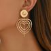 Earrings for women, heart-shaped geometric niche, multi-layered high-end design, earrings, versatile earrings_ipsvogv.com