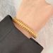 Designer Women's Classic Dia Pyramid Liuding Bullet Set Zircon With Rose Gold Light Bracelet_ipsvogv.com