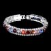 Women’s Jewelry Set Fashion Jewelry Silver Bracelet Colorful Shining Diamond Bracelet 480 Exquisite Bright Crystal_ipsvogv.com