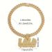 Hot Selling New Fashion Water Drop LOLO Letter Full Diamond Necklace Unisex Versatile Hip Hop Cuban Chain_ipsvogv.com