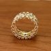 Punk personality wide ring status symbol winding ring with irregular lines_ipsvogv.com