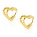 Hot Sale Fashionable High End Hollow Design Heart Earrings Brass Real Gold Electroplated Earrings_ipsvogv.com