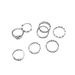New Personalized Ins Style Alloy Hollow Heart Chain 8-piece Set Ring_ipsvogv.com