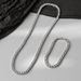 Fashionable And Elegant Diamond-Studded Tennis Unisex Clavicle Chain Hip-Hop Cool Ins Style Necklace Jewelry_ipsvogv.com