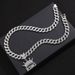 Hip Hop Letter KING Necklace For Men, Street Cuban Chain Decoration, Personalized Alloy Full Diamond Crown Pendant_ipsvogv.com