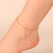 Summer Niche Design Anklet For Women, Gold Micro Inlaid Zircon Big Dipper Simple Style Foot Ornament_ipsvogv.com