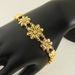 New Plated Flower Bracelet For Women's Luxury Sand Gold Jewelry Wedding Birthday Gift_ipsvogv.com