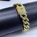 Men’s Jewelry Set Fashion Hip Hop Trendy Cuban Chain Diamond Bracelet 12mm Diamond Shaped Bracelet For Men And Women Hiphop_ipsvogv.com