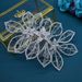 Elegant Handmade Bridal Hair Comb With Intricate Leaf And Alloy Floral Design, Perfect For Weddings And Special Occasions_ipsvogv.com