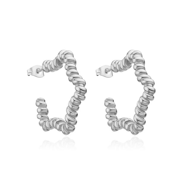 Women’s Jewelry Set Fashion Style Metal Spiral Five Pointed Star Earrings Spring And Summer New Style Simple Personality Fashion Star Earrings_ipsvogv.com