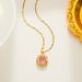 Exquisite Elliptical Crystal Zircon With Jewelry And New Style Micro Setting Pendant Necklace_ipsvogv.com