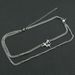 Persoalized Double Layer Cuba Set Chai Necklace Pedat Is Fashio Light Luxury Diamod Star Titaium Steel_ipsvogv.com