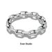 Geometric Square Lock Bracelet For Men, Patchwork Cuban Thick Chain, Simple American Style, Trendy Hip-Hop Niche Ins_ipsvogv.com