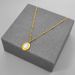 French Haute Couture, Soft And Beautiful Dinner Party Fashion Accessories, Titanium Steel Gold-plated Oval Pendant_ipsvogv.com