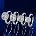 Sterling Silver Four-Prong Moissanite Ring Adjustable Sizes 0.3-3ct Hi-Carbon Diamond Jewelry For Women_ipsvogv.com