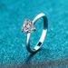 New Women's Simple And Fashionable Generous Ring Heart Shaped Zircon Hot Selling White Copper Ring Proposal Wedding Strongly Recommended_ipsvogv.com