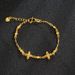 Four Leaf Clover And Five Flower Vietnamese Sand Gold Bead Bracelet With Niche Design That Never Fades, Brass Alloy_ipsvogv.com