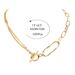 Fashion Women's Jewelry Chain Necklace Retro Alloy Personality Simple Necklace_ipsvogv.com