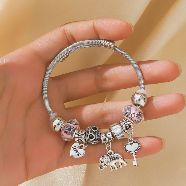 New Pan Family Style Crystal Beaded Bracelet, Jewelry, Dreamcatcher, Flower, Love Girl_ipsvogv.com