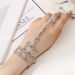 Fashion Diamond Bracelet Ring Integrated Chain Latin Dance Wrist Chain Fashionable Women's Mix And Match Bracelet_ipsvogv.com