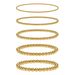 Women's Jewelry Stainless Steel Smooth Steel Beads Beaded Bracelet Gold Personality Fashion Spring Water Jewelry_ipsvogv.com