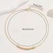 Geometric style minimalist women's long necklace, niche pleated metal line design, high-end clavicle chain_ipsvogv.com