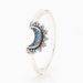 Women's Jewelry Silver Plated Shining Blue Moon Ring Fashion Light Luxury Sun Moon Star Moon Ring Female Valentine's Day Gift_ipsvogv.com