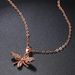 Women’s Jewelry Set Fashion Fashion Bee Necklace Earrings Jewelry Set Inlaid with Zircon Rose Gold Plated_ipsvogv.com