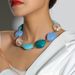 Fashionable exaggerated acrylic necklace, women's design sense, temperament, and neckchain jewelry NK23810_ipsvogv.com