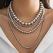 Jewelry Cyberpunk Style Multi-layer Round Layered With Exaggerated Personality Bead Collarbone Necklace_ipsvogv.com