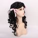 Children's Day Halloween Christmas girl performance cos princess black hair braided long curly hair_ipsvogv.com