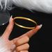 3pcs/set Stainless Steel Gold Bracelet Set With Diamond Nails High End Four Leaf Clover Bracelet Gold Bangles_ipsvogv.com