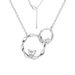 Mobius Double Ring Copper Necklace Pendant Ins Style Simple Advanced Clavicle Chain_ipsvogv.com