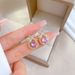 Titanium Steel Earring Light Luxury Full Of Diamond Water Drops Bow Knot Personalized Temperament Banquet Earrings_ipsvogv.com