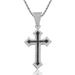 Unisex Hip Hop Colored Cross Pendant For Men And Women Personalized Rap Micro Inlaid Zircon Trendy Hip Hop Necklace_ipsvogv.com