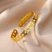 Charm Bracelets Stainless Steel Bangle Bracelet For Women Girls Gold Plated Opening Band Bangles Wedding Aesthetic_ipsvogv.com