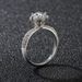 Korean Version Popular Trend Tikto Ice And Snow Queen Zirconium Fashion Women's Ring With Adjustable Opening For Live_ipsvogv.com