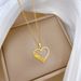 【 】 Love Personalized Fashion Light Luxury Temperament Gorgeous Full Diamond Necklace Women's Versatile Clavicle Chain_ipsvogv.com