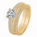 Starry Sky Small Diamond Ring Combination Ring Inlaid With Diamond Zircon Engagement Ring Children's Love Simple Platinum Plated Couple Ring_ipsvogv.com
