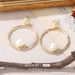 Niche Natural Pearl Earrings Temperament Geometric Hollow Earrings Texture High End Earrings Network_ipsvogv.com