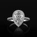 Sanjie Copper Micro Inlaid Creative Shining Water Drop Shaped Zircon Wedding Ring Women's Jewelry_ipsvogv.com