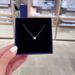 Square Silver Single Diamond Necklace Female Element Crystal Clavicle Necklace Female Distribution_ipsvogv.com