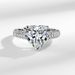 Internet Celebrity Live Streaming Hot Selling Fashion New Love Zircon Ring, Female Platinum Ring_ipsvogv.com