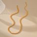 Color Preserving Necklace Plated With K Real Gold Ins Style Wheat Ear Necklace Design Heart Shaped Arrow Chain Clavicle Chain_ipsvogv.com